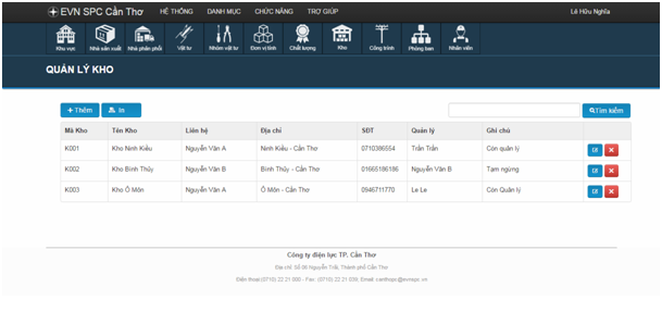 Phần mềm quản lý kho bán hàng nền web Laravel 5.0 Ajax Báo cáo đầy đủ