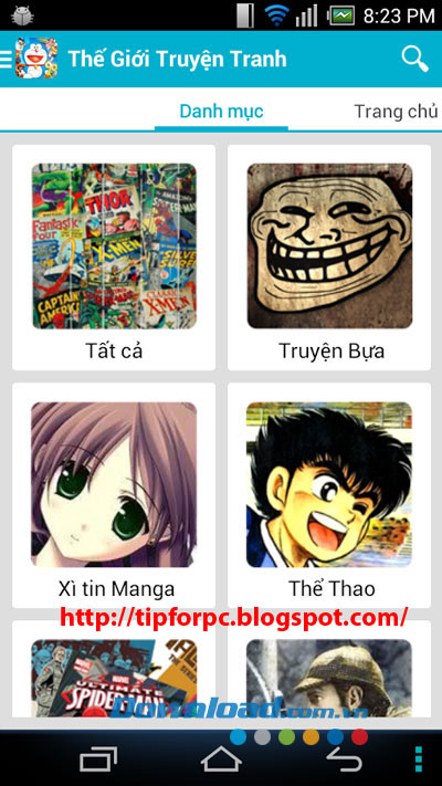 Source code ứng dụng đọc truyện tranh trên android