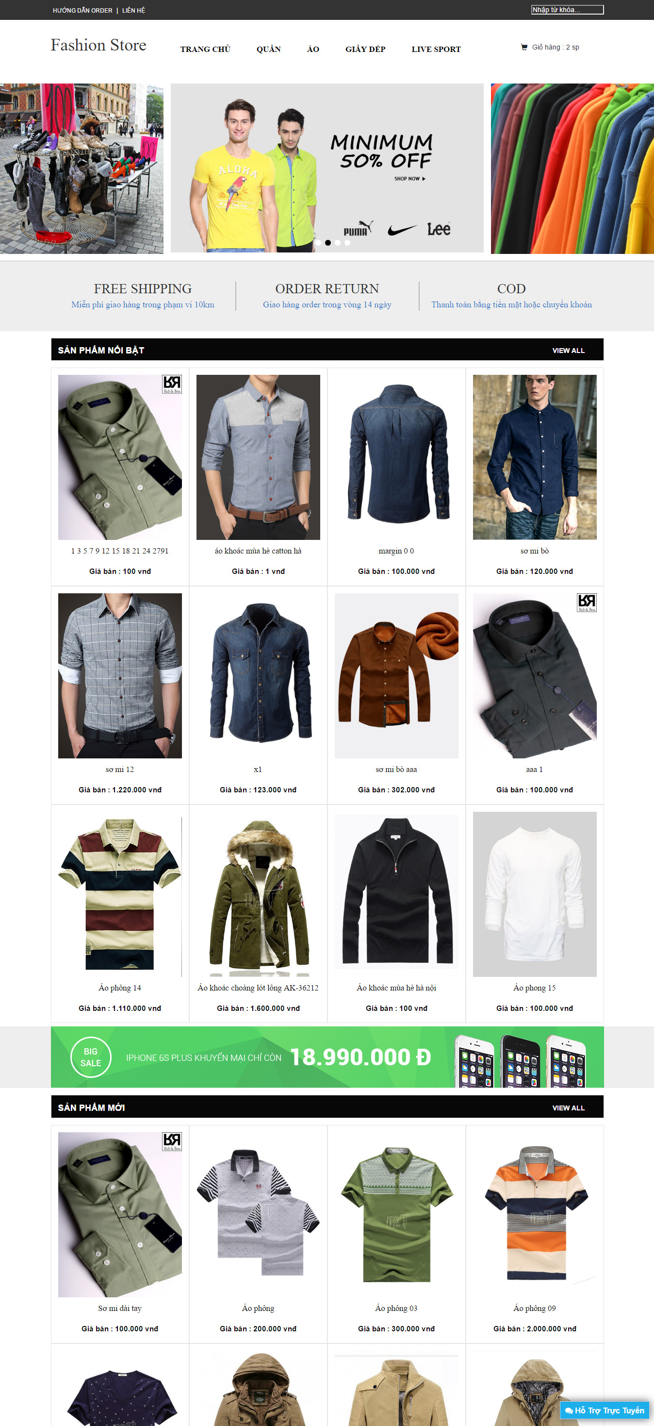 Full sourcecode responsive web shop online mô hình php mvc