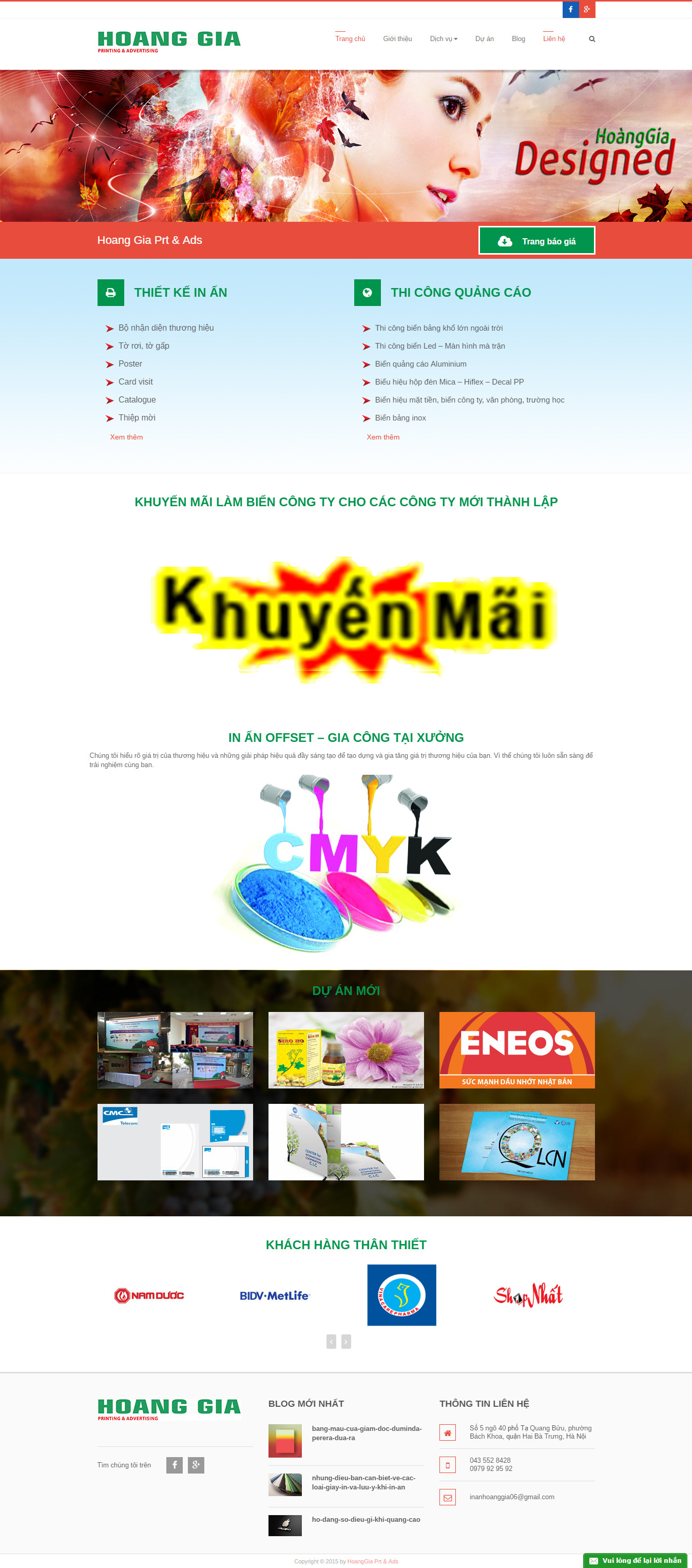 Download source website công ty chuyên in ấn bằng Wordpress