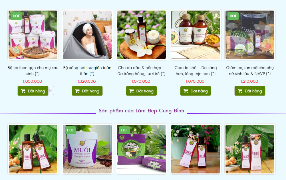 Website bán hàng Online Chuyên Mỹ Phẩm Làm đẹp Deal giảm giá bằng Wordpress