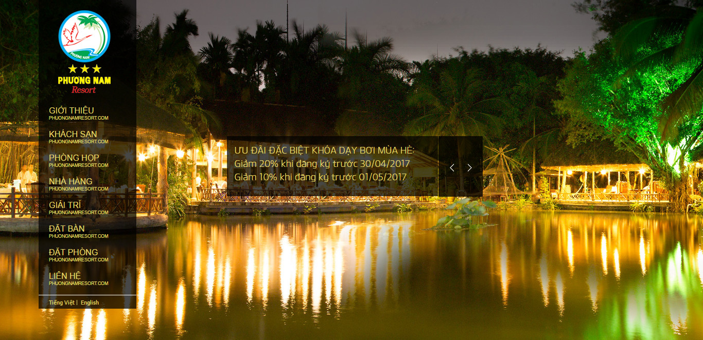 Source code du lịch khách sạn nhà hàng phương nam resort