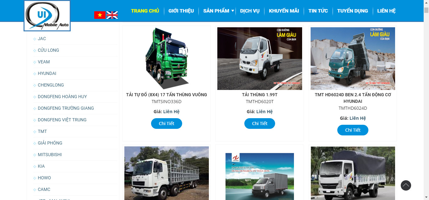 Share code websie CodeIniter website buôn bán ôto tại miền tây cực ngon
