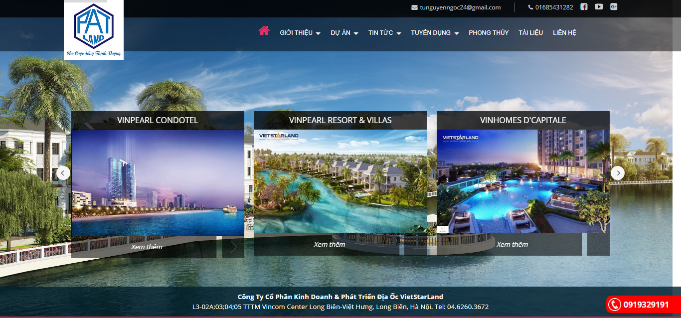 Mã nguồn website giới thiệu dự án bất động sản 2020 wordpress