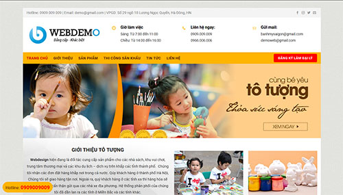 Website giới thiệu bán tượng thạch cao tranh vẽ các loại
