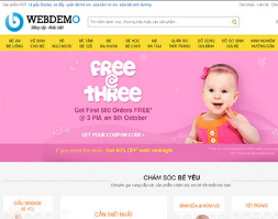 Website quần áo thời trang đồ dùng sữa mẹ và bé