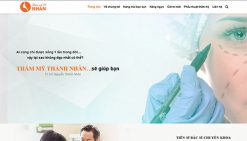 Website thẩm mỹ viện spa dịch vụ chăm sóc da