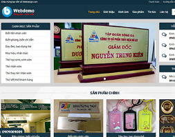 Website thiết kế biển tên danh thiếp namecard worpress
