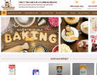 Website bán bánh kẹo và thiết bị dụng cụ làm bánh