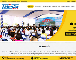 Website thiết kế sự kiên âm thanh người mẫu pg
