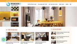 Full source giới thiệu thiết kế nội thất wordpress