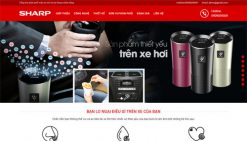 Website bán máy lọc khí phụ kiện ô tô wordpress