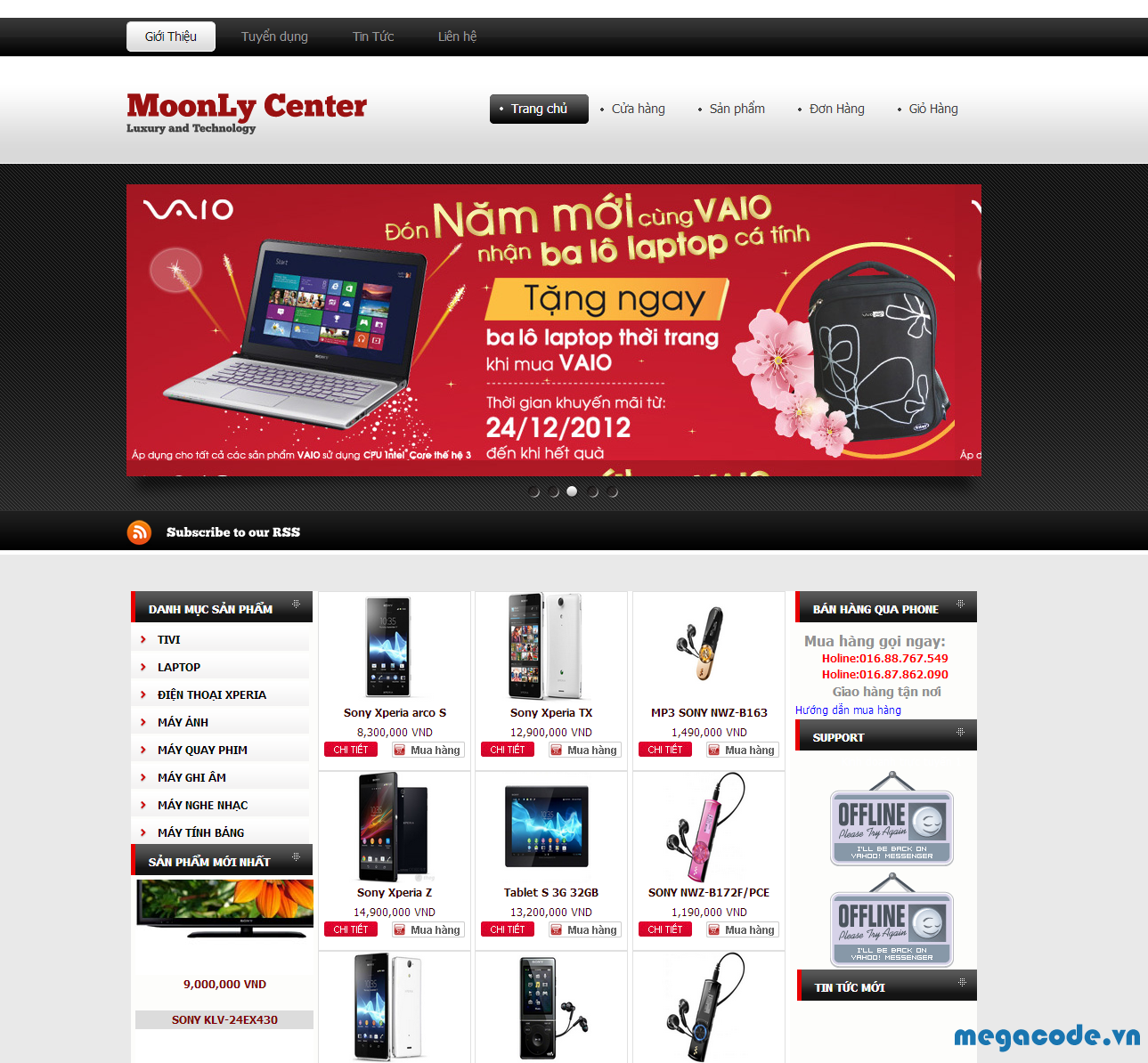 Source web đồ án thiết kế web bán hàng ASP dot Net
