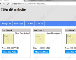 Free Share code website bán hàng bằng MVC4 Asp.Net