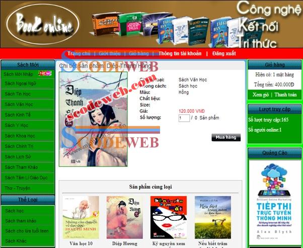 Share free source code web bán sách online bằng ASP.Net full Báo cáo